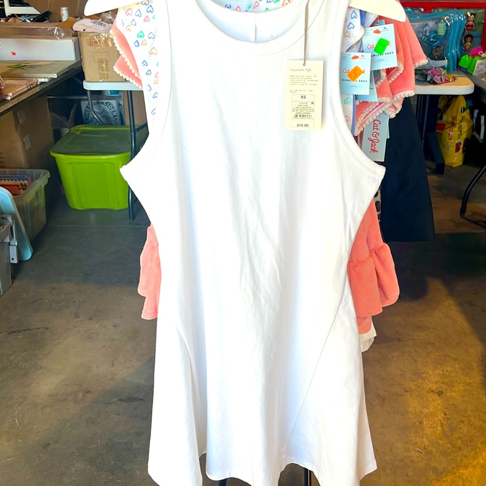A New Day Women's Tennis Dress White